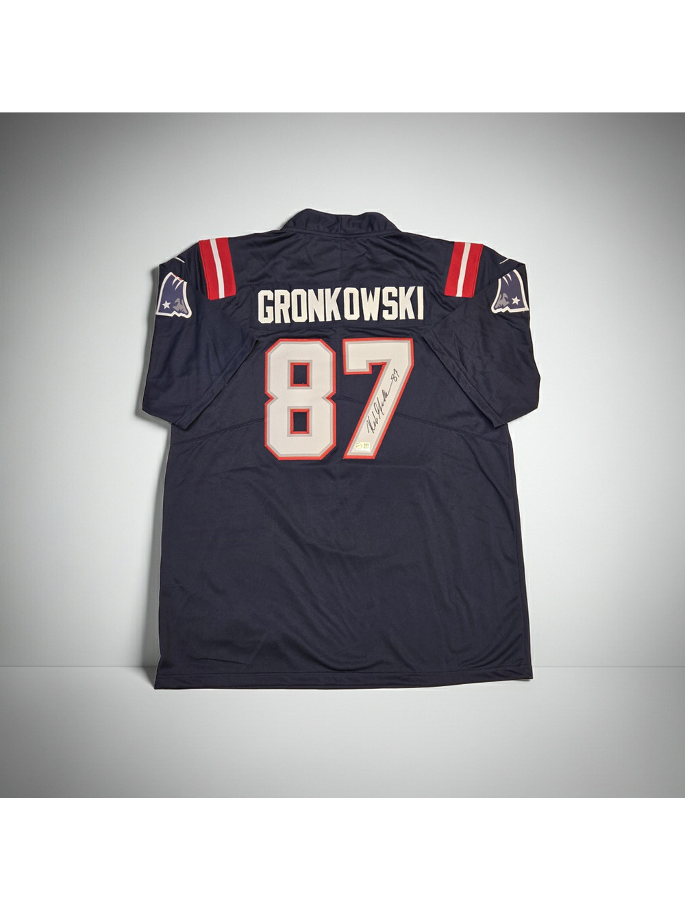 Rob Gronkowski Signed #87 New England Patriots w/COA